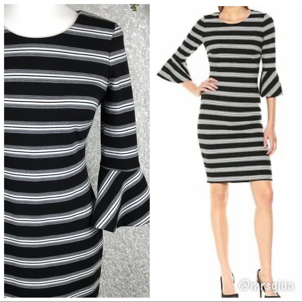 Calvin Klein Flounce Sleeve Dress | 4